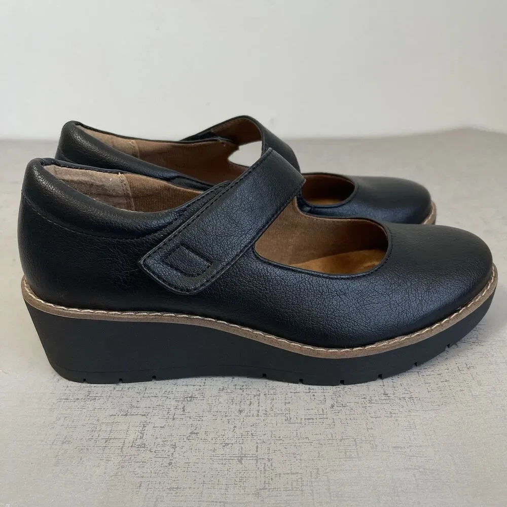 Eurosoft by‎ Sofft Women's Franlee Wedge Mary Jane Shoes 8M Preppy Comfort